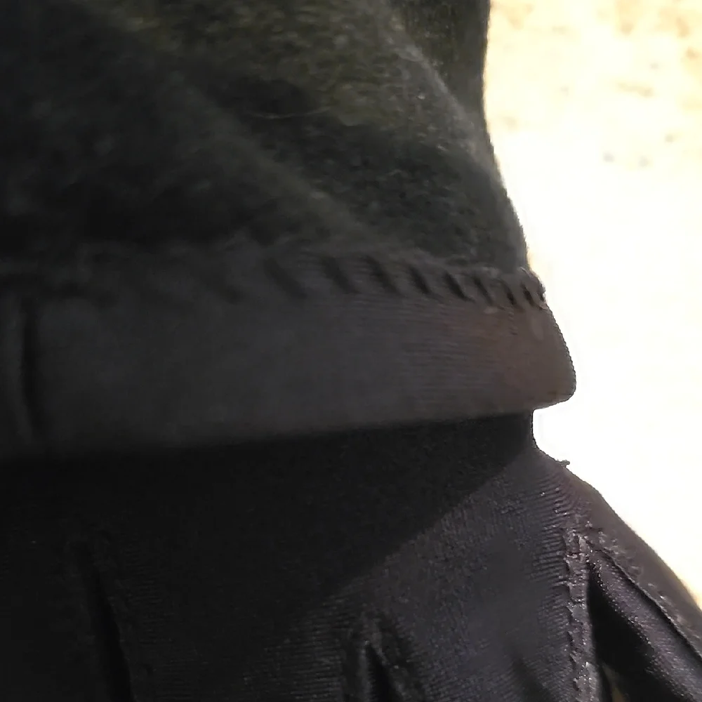 Black Lycra Spandex and Fabric Gloves
